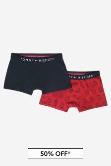 Tommy Hilfiger Boys Cotton Boxer Shorts 2 Pack Set