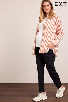 Black Maternity Tapered Trousers