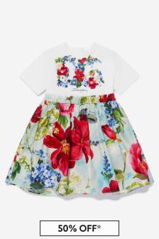 Dolce & Gabbana Kids Baby Girls Floral Print Dress With Knickers in Floral