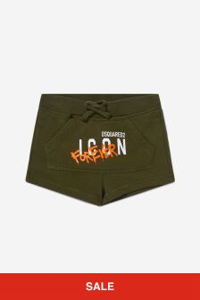 Dsquared2 Kids Baby Cotton Shorts in Green