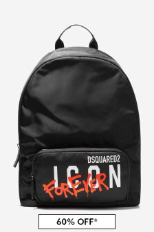حقيبة سوداء للجنسين Icon من Dsquared2 Kids