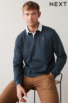 Navy Blue Rugby Polo Shirt