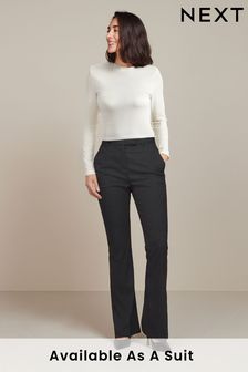 Grey Tailored Bootcut Trousers