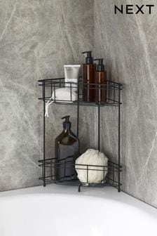 Buy Charcoal Grey Bronx Wire Corner Double Shower Caddy from Next USA