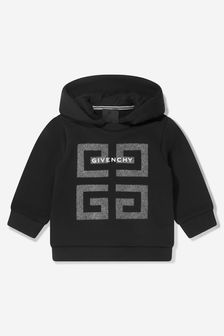 Givenchy Baby Boys Logo Print Hoodie in Black