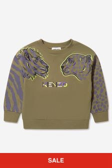 KENZO KIDS Boys Tiger And Friends Sweatshirt