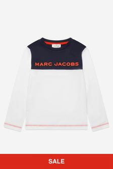 Marc Jacobs 소년 유기농 코튼 긴팔 티셔츠