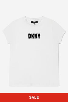 DKNY Girls Organic Cotton Logo T-Shirt