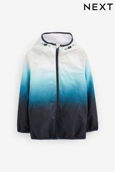 Blue/White Shower Resistant Lightweight Jacket (3-16yrs)