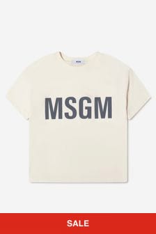 MSGM Boys Logo Print T-Shirt