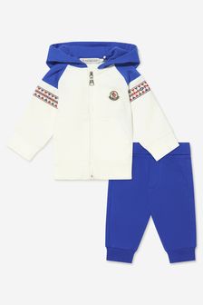 بدلة رياضية بهودي ألوان متعارضة للأولاد البيبي من Moncler Enfant