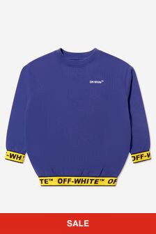Off White Kids Industrial Logo Sweatshirt