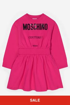 Moschino Kids Girls Couture Logo Sweater Dress