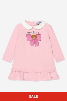 Moschino Kids Baby Girls Teddy Bear Bow Dress