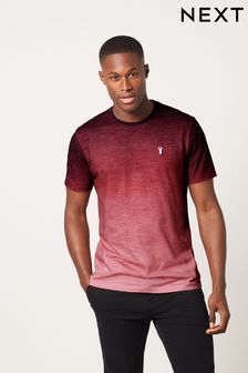 Coral Red Stag Dip Dye T-Shirt