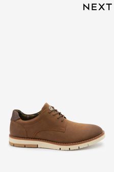 Tan Brown Sports Wedge Shoes
