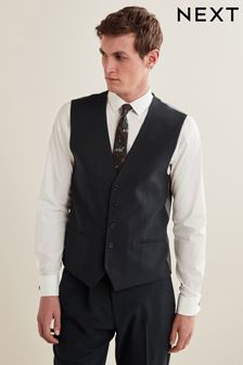 Black Essential Suit Waistcoat