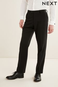 Black Essential Suit: Trousers
