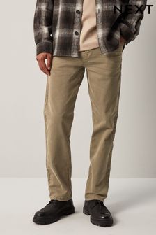 Tan Brown Coloured Stretch Jeans