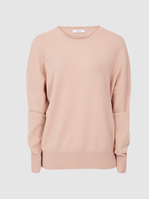 Reiss Pink Lea Cashmere Jumper | REISS USA