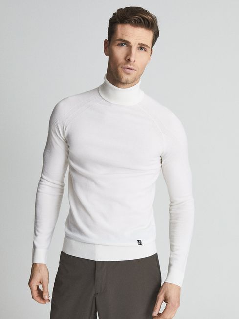 merino wool roll neck jumper