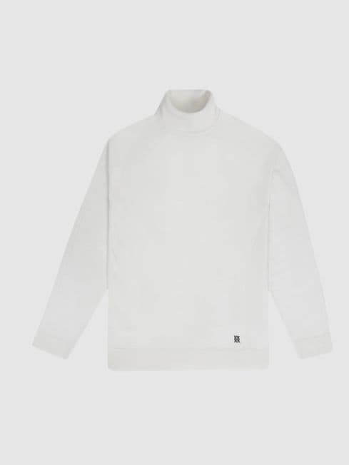 Reiss White Greene Golf Merino Wool 