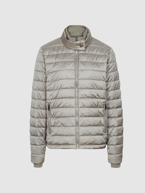 Reiss Green Antonia Lightweight Puffer 