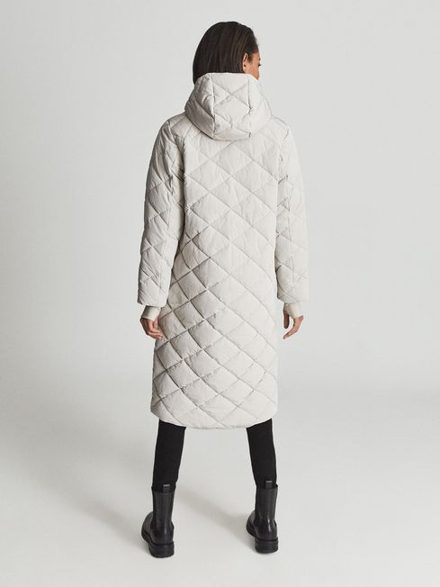 Reiss Stone Cami Quilted Puffer Coat 