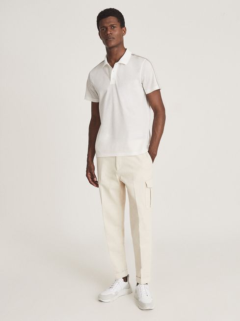reiss white polo