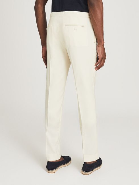 Reiss White Villa Wool Slim Fit 