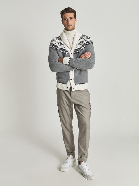 Reiss Nordic Fair Isle Pattern Knit 