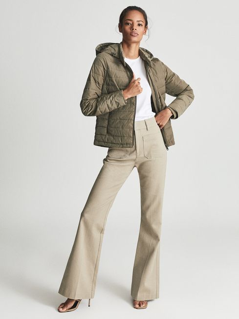 Reiss Khaki Green Sonia Lighweight 