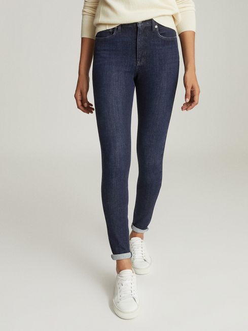 Reiss Indigo Skye Bi-stretch High Rise 