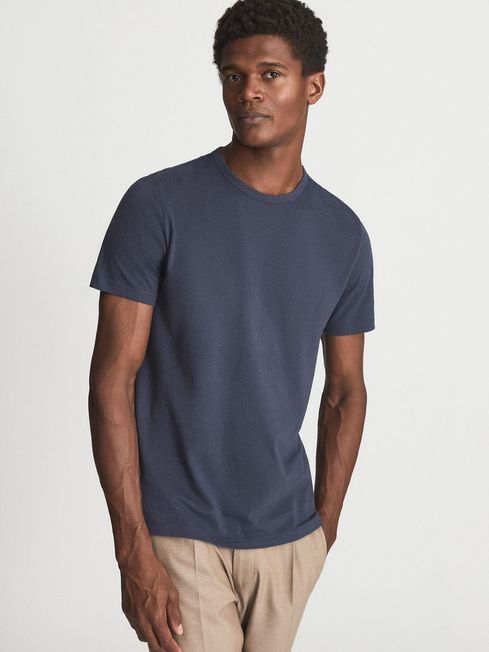 Reiss Indigo Melrose Pigment Dyed T 