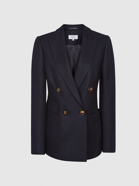 Reiss Navy Larsson Double Breasted 