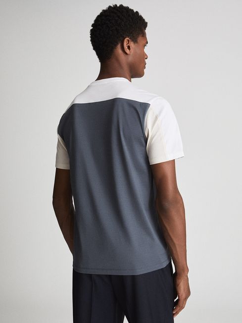 Reiss Airforce Blue/W Herts Mercerised 