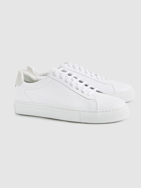 reiss white trainers