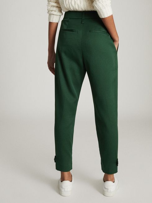 Duke Pleat Front Tapered Trousers - REISS