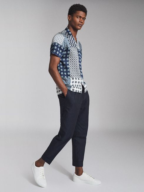 Reiss Express Herringbone Slim Fit 