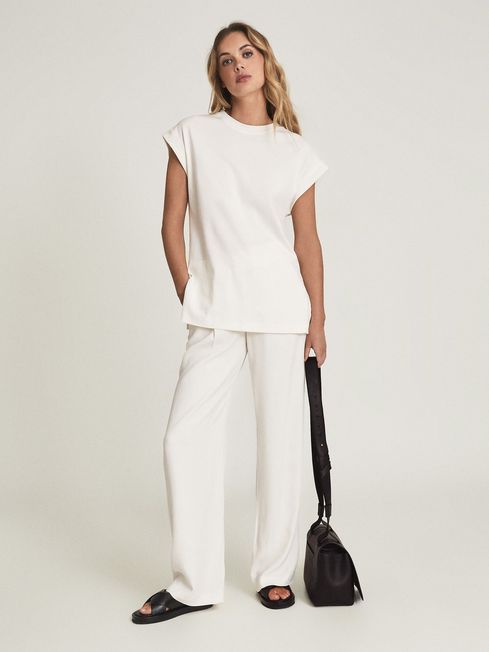 Reiss white t shirt women's