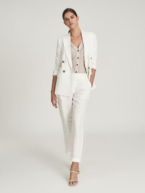 Reiss Blush Paloma Fine Jersey Cardigan 
