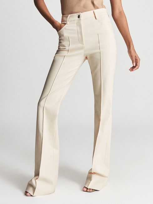 Reiss Cream Florence Petite High-rise 