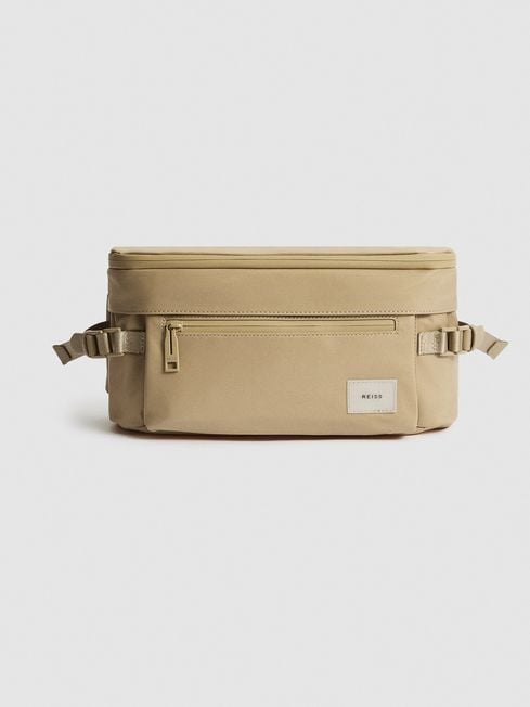 Reiss Biscuit Lennox Nylon Belt Bag 