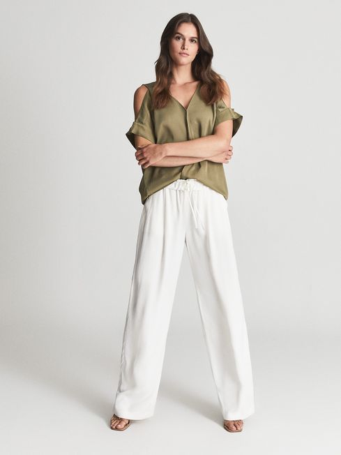 Reiss Dakota Cold Shoulder Top - REISS