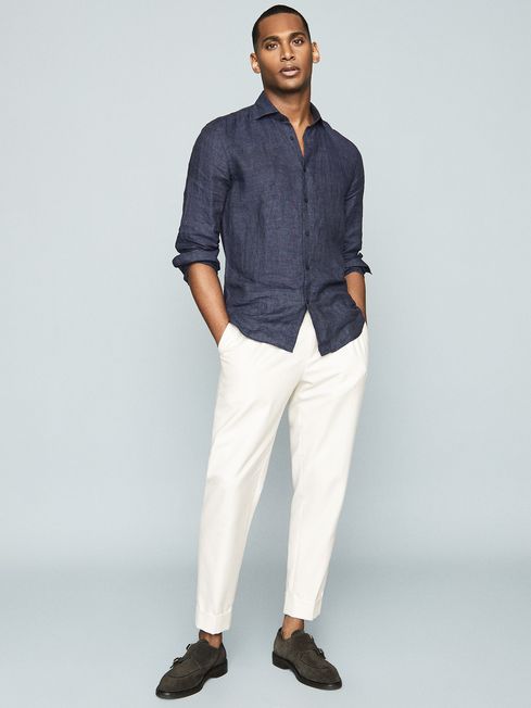 Reiss Ruban Linen Regular Fit Shirt - REISS