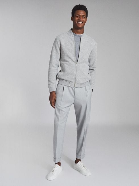 Reiss Charles Textured Jersey Bomber 
