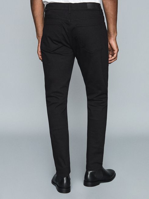 Reiss Black Jet Slim Fit Jeans | REISS 