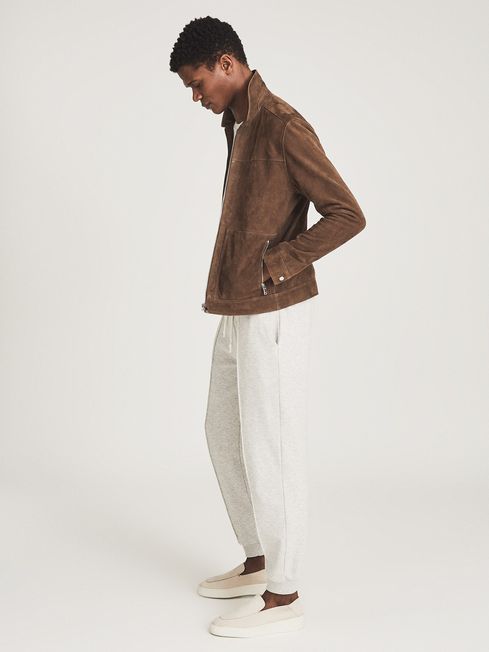reiss brown suede jacket