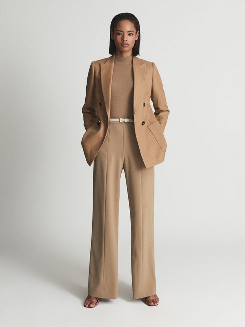 Reiss Camel Larsson Double Breasted 