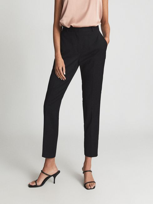 Reiss Black Hayes Slim Fit Wool-blend 